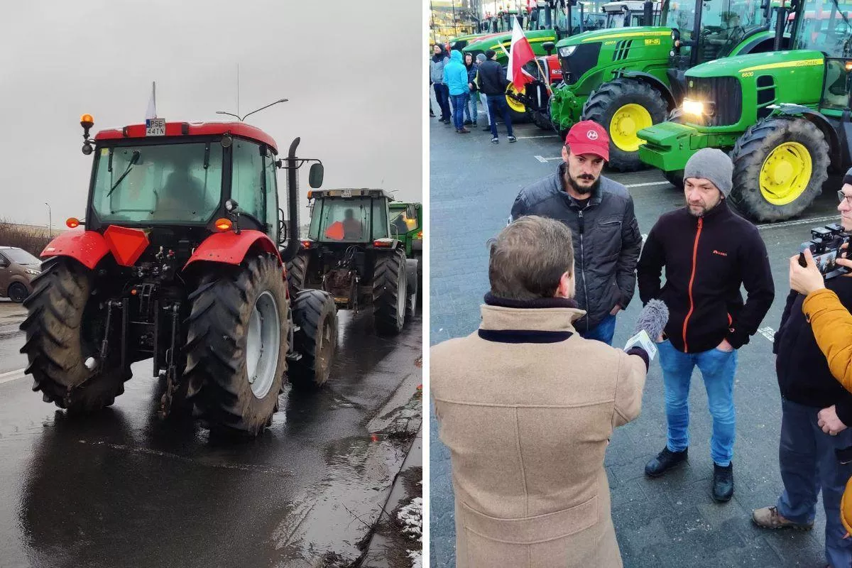 Wielki Protest Rolnik W W Polsce Ci Gniki Blokuj Drogi W Prawie