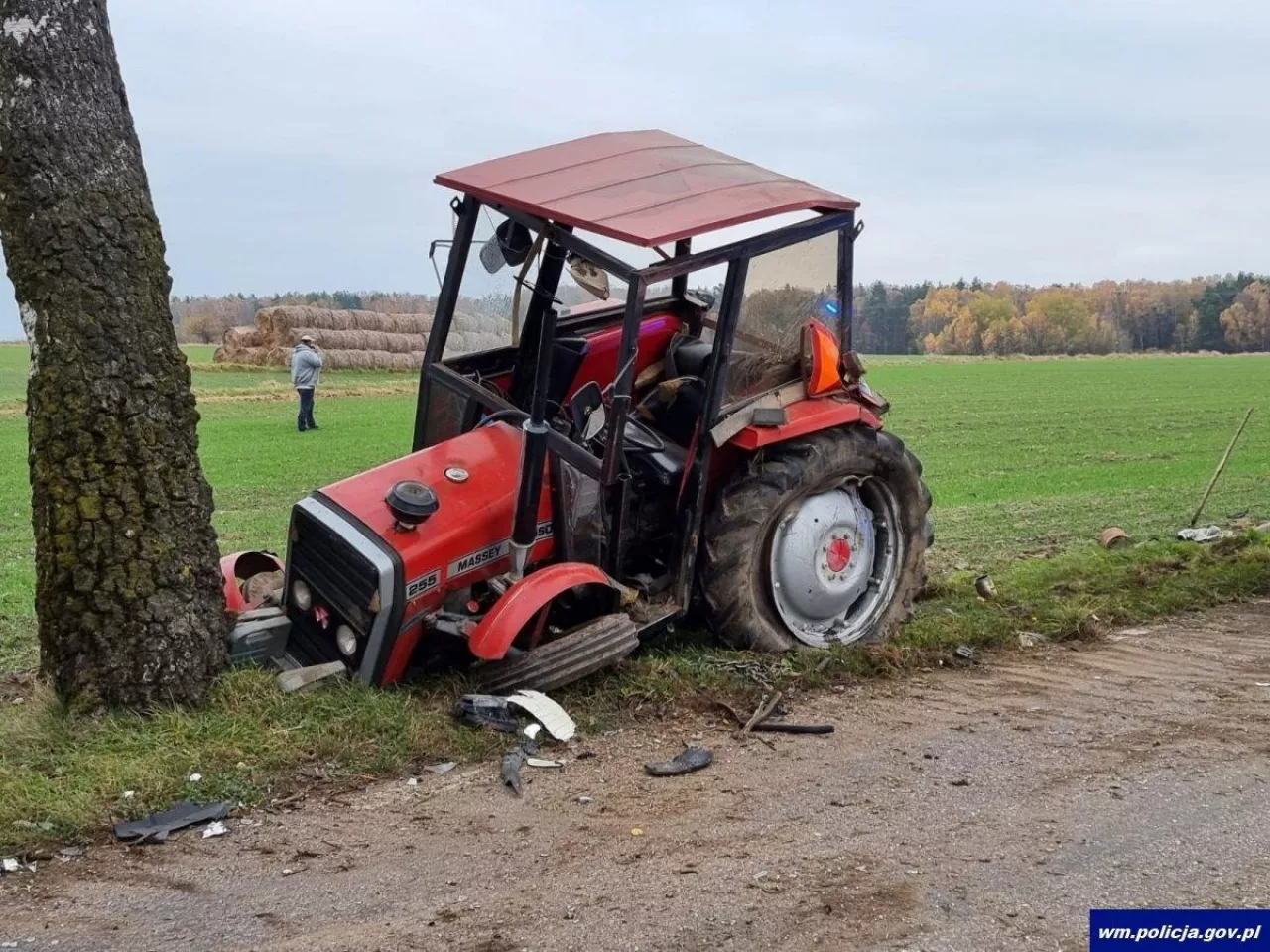 zderzenie z traktorem