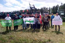 &lt;p&gt;Działacze AgroUnii TAK i Solidarności Rolników Indywidualnych zorganizowali protest przeciwko trudnej sytuacji na rynku zbóż i bezczynności rządu.&lt;/p&gt;