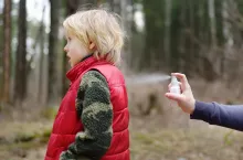 &lt;p&gt;Parent spraying insect repellent on her son skin, using mosquito spray outdoor&lt;/p&gt;