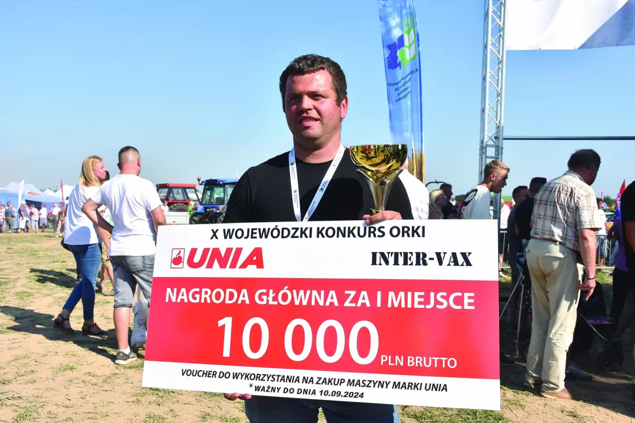 &lt;p&gt;Marcin Wolski z powiatu chełmińskiego zwycięzca X Konkursu Orki&lt;/p&gt;
