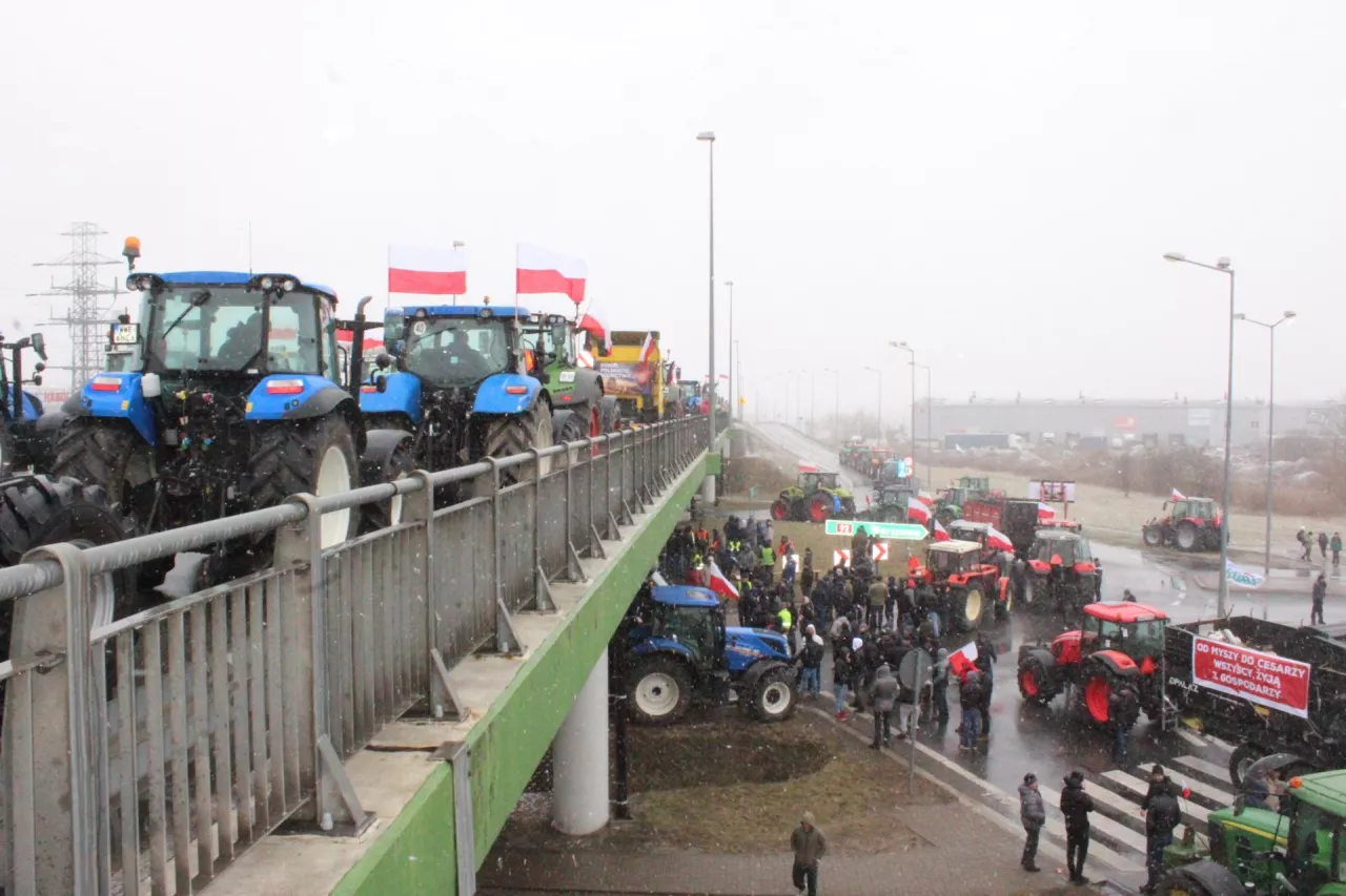 &lt;p&gt;Protest rolników pod Mińskiem Mazowieckim&lt;/p&gt;