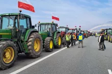 Protest rolników na A1 Kowal (kujawsko-pomorskie)
