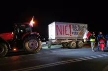 Protest rolników, węzeł Wartkowice