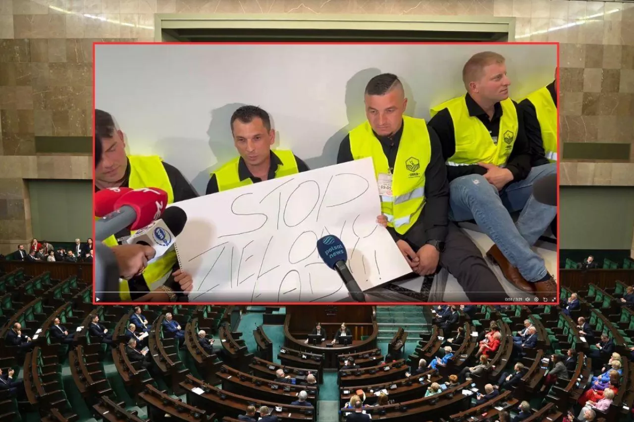 Rolnicy okupują Sejm! Żądają spotkania z premierem Tuskiem