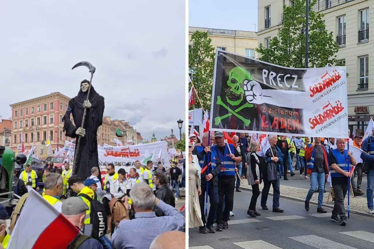 Protest rolników w Warszawie. Chcą referendum o Zielonym Ładzie
