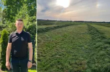 Rolnik z Mazowsza ma patent na dużo trawy z łąk torfowych