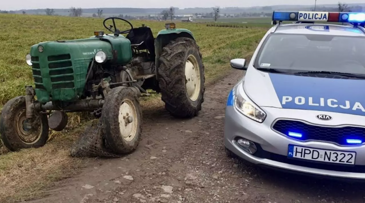 Kierowcy ciągnika grożą 3 lata pozbawienia wolności.