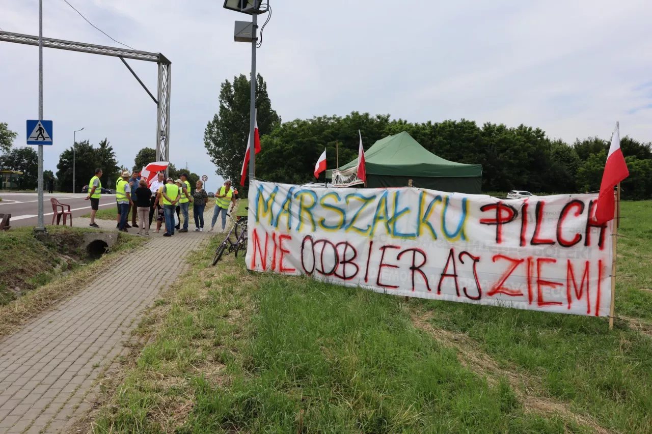 Blokada DK 77 w Duńkowiczkach