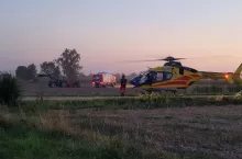 Dziecko z ciężkimi obrażeniami trafiło helikopterem LPR do szpitala w Szczecinie.