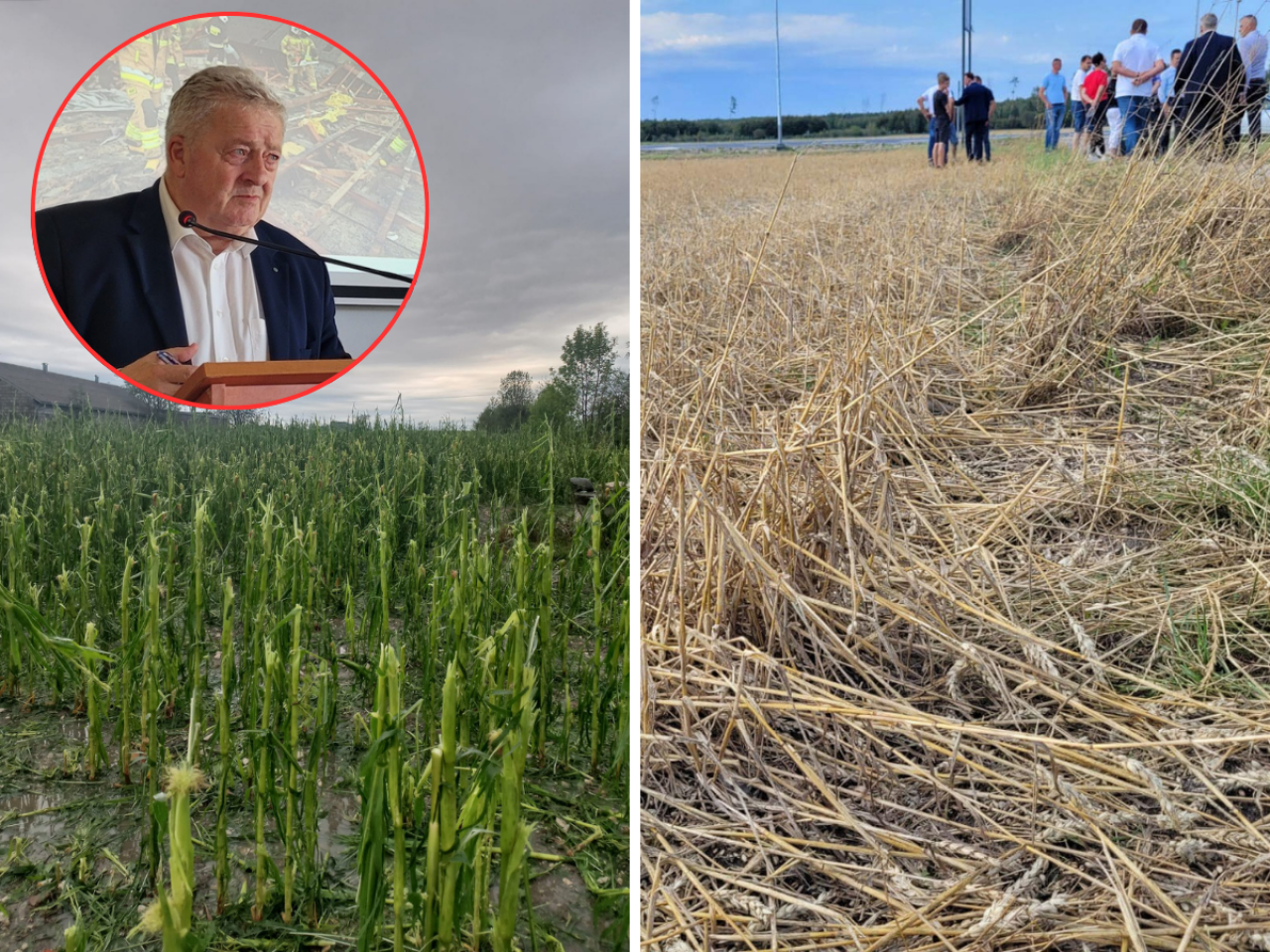 Siekierski obiecuje pomoc dla rolników. ”Zniszczenia wprawiają w osłupienie”