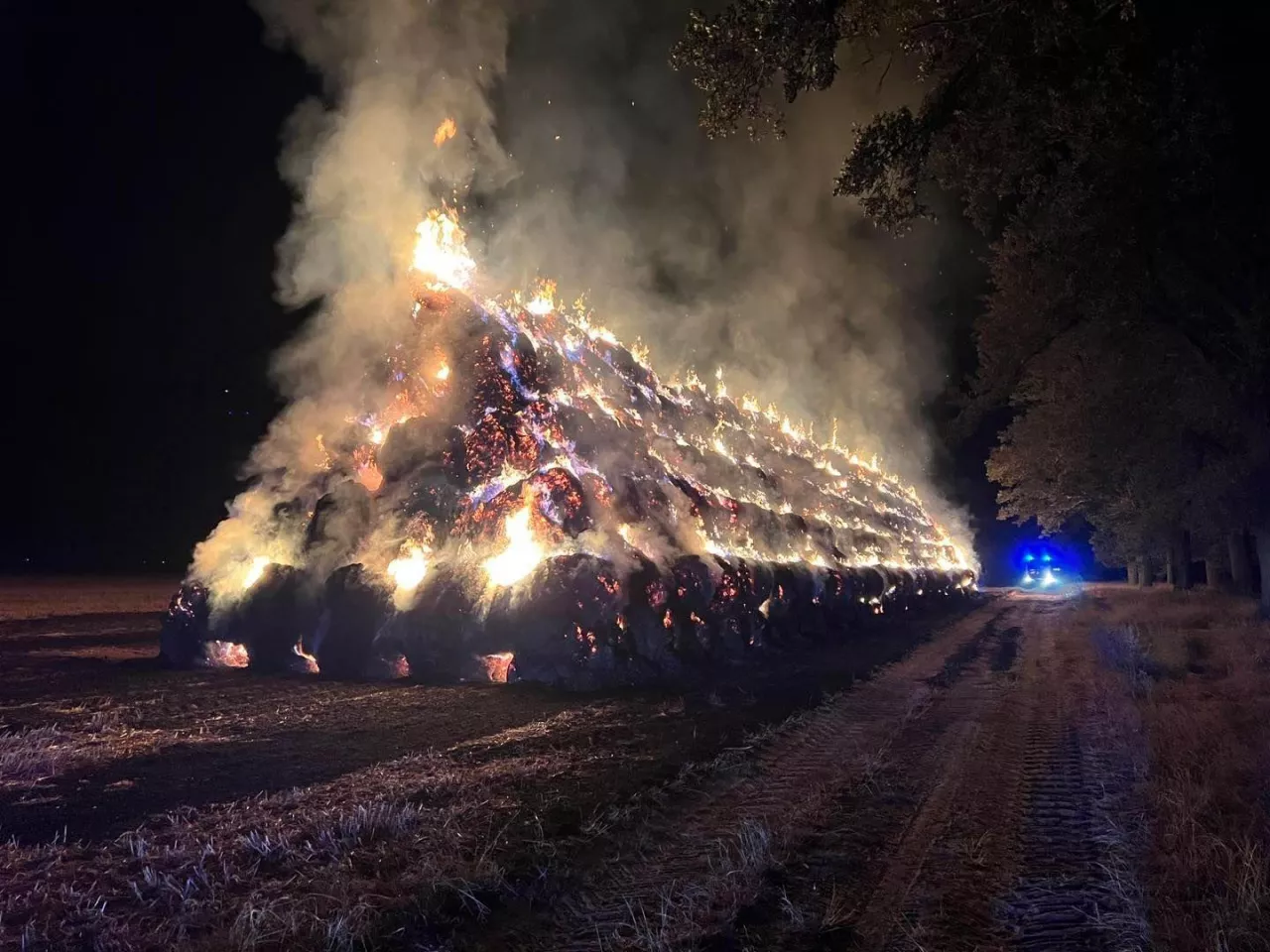 Pożar stogu to nie był wynikiem przypadku. To było podpalenie.