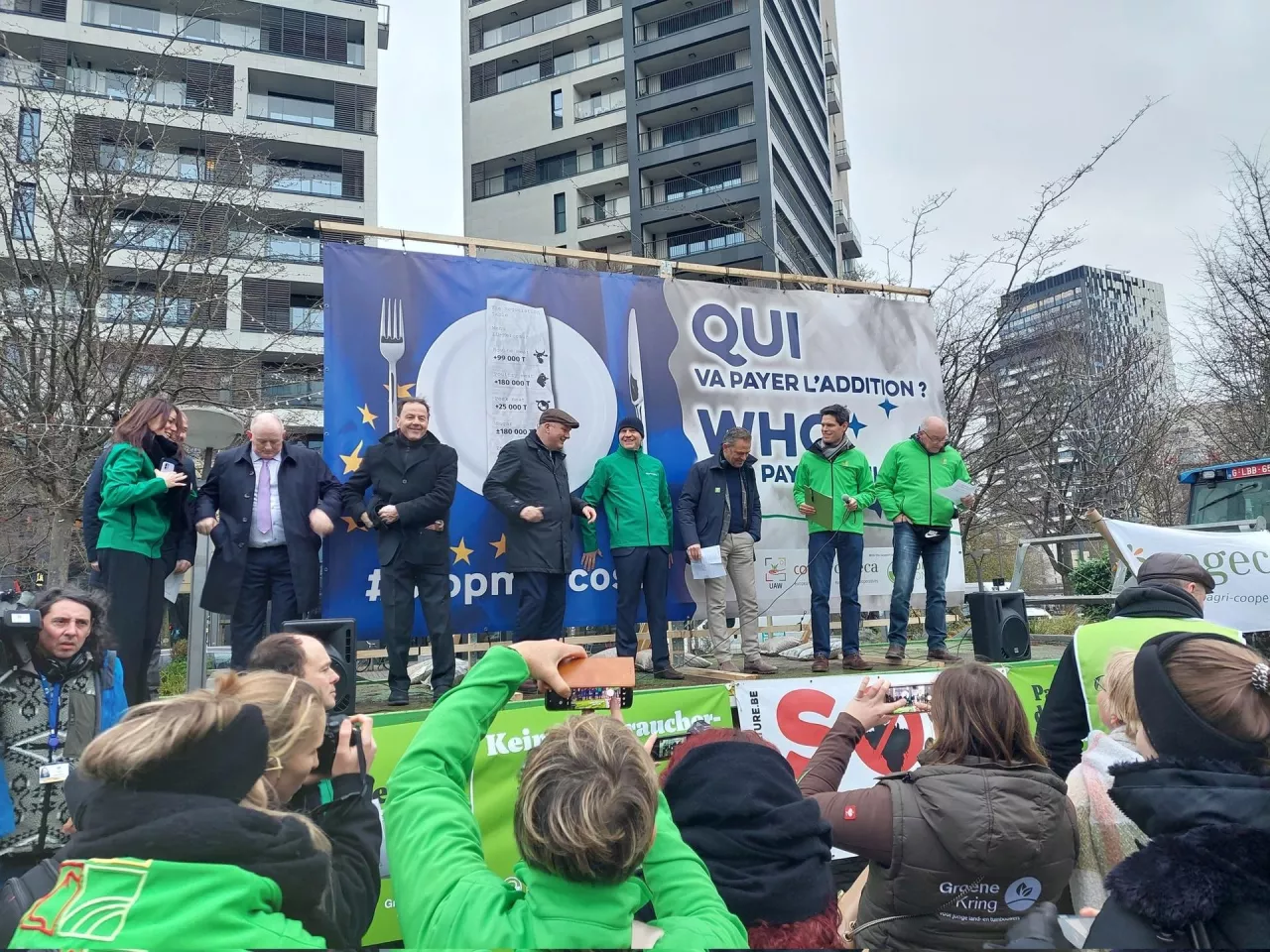 Protest rolników w Brukseli