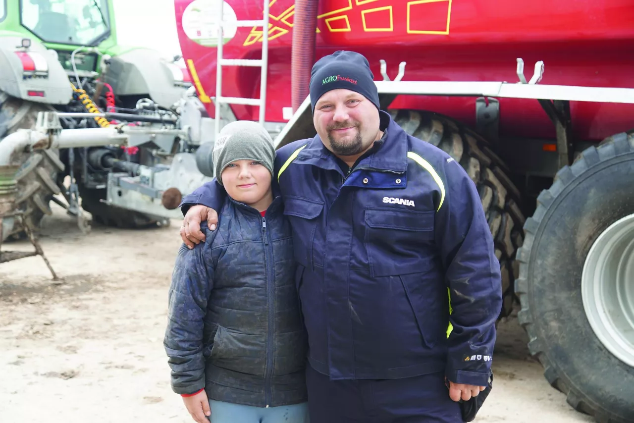 Krzysztof Śliwowski z synem Piotrem