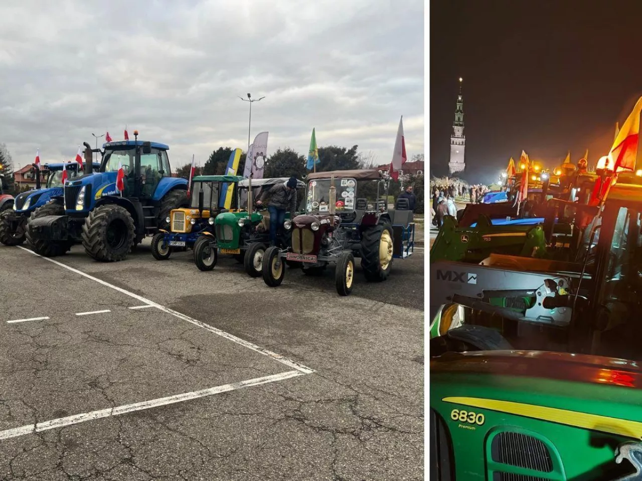 Ciągniki na Jasnej Górze. Rolnicy modlili się za rolnictwo [FOTO, WIDEO]