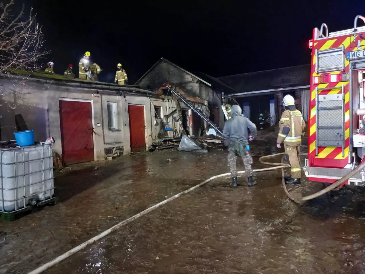 W wyniku pożaru rolnik stracił jedyne źródło utrzymania rodziny.