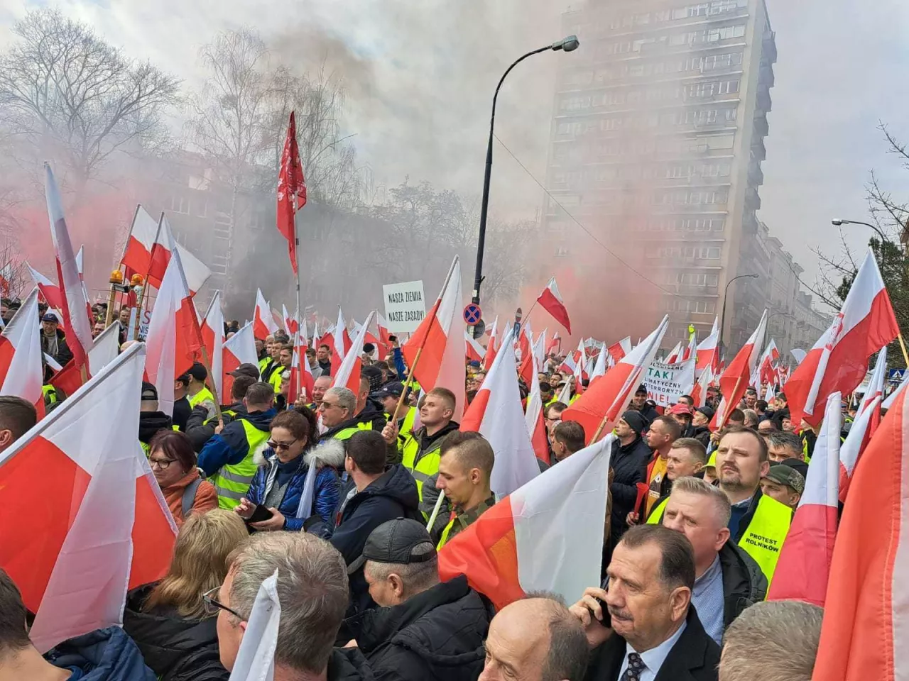 protest, rolnicy, Warszawa