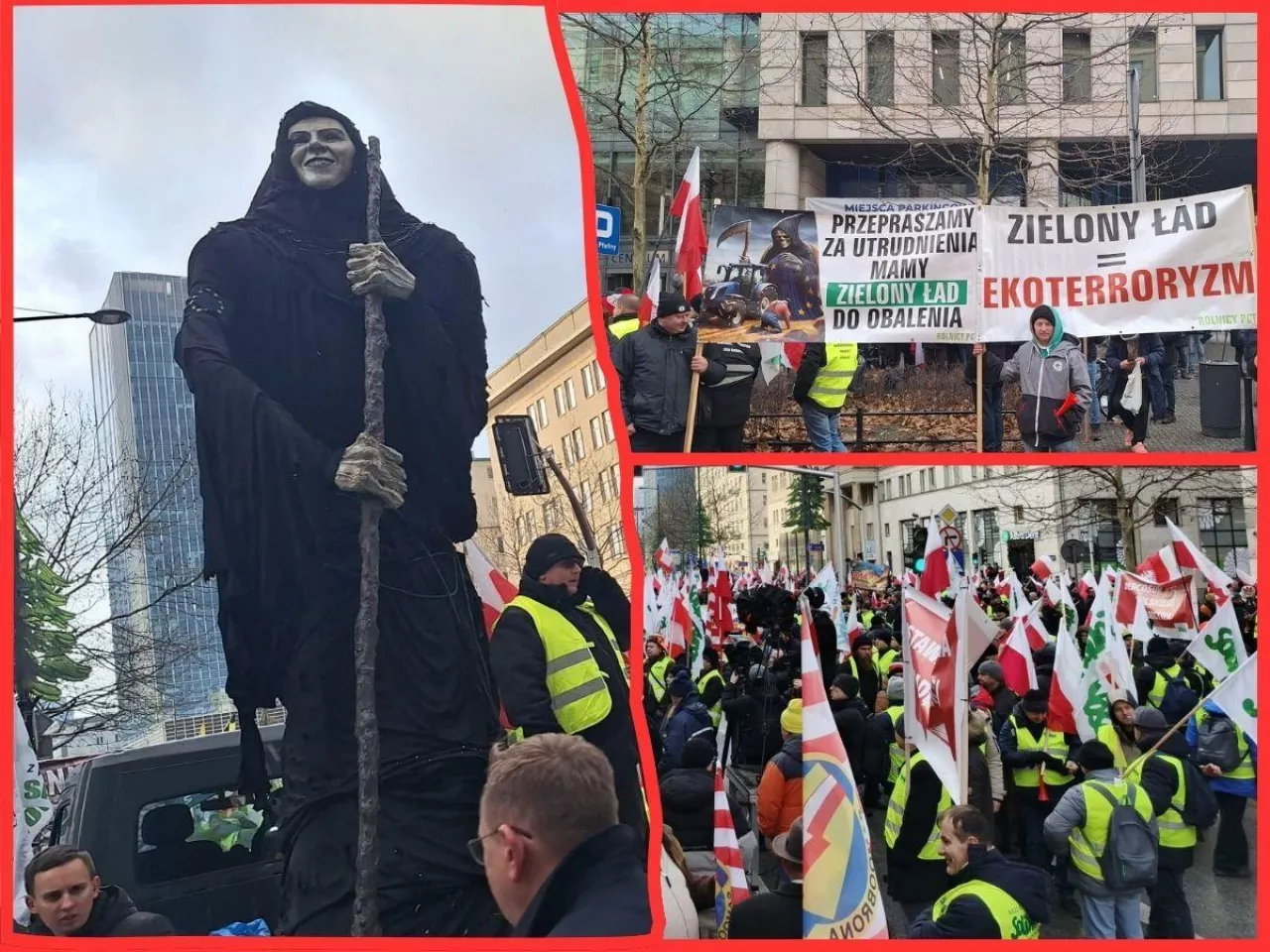 Wielki protest rolników w Warszawie. Tak ”witają” szefową KE