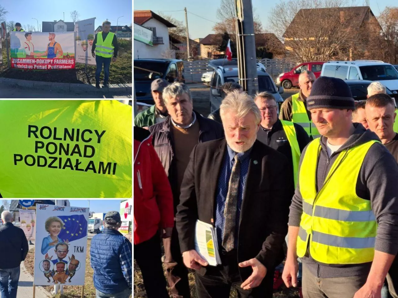 Protest rolników w Świętej Annie