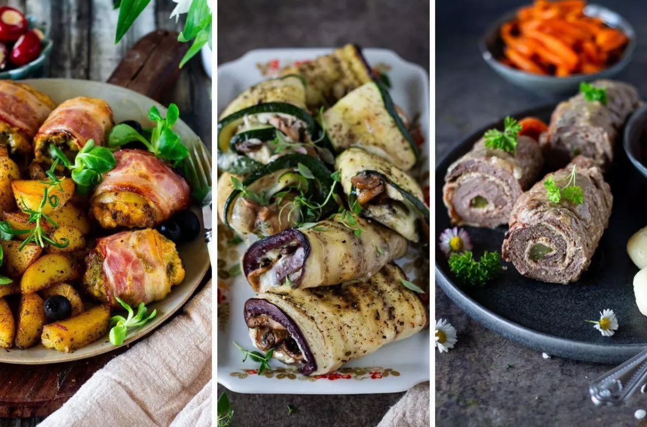 Zrazy wołowe, roladki drobiowe i cukiniowe. 3 przepisy na pyszny obiad