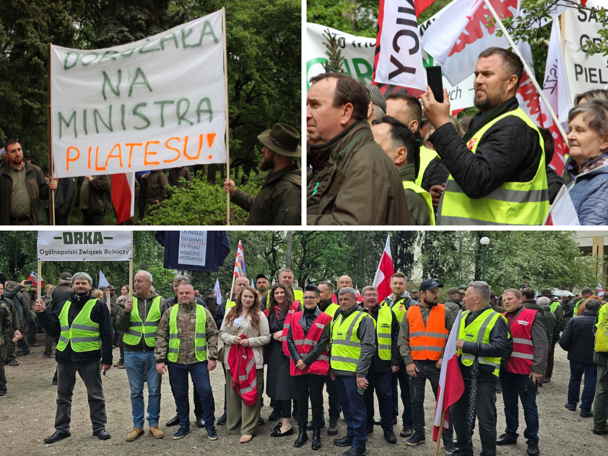Protest rolników w Warszawie. "Dorożała na ministra pilatesu" [WIDEO]