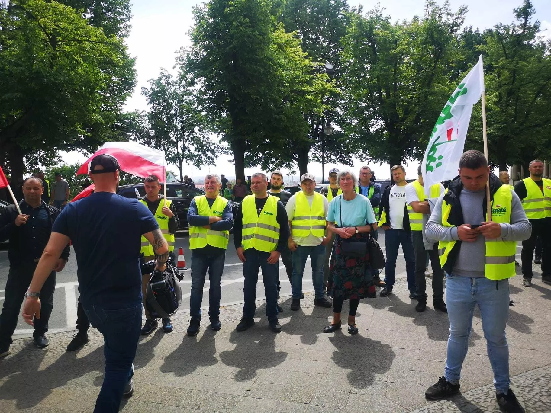 Protest rolników w Szczecinie. "Pola wypalone, nie mamy żadnych gwarancji" [FOTO]