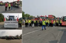 Protest rolników w Koszalinie (woj. zachodniopomorskie)