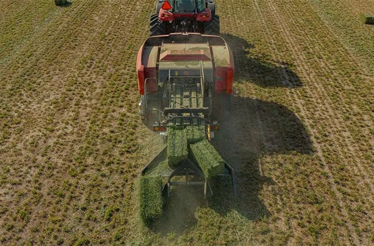 Dwa rzędy bel w jednym przejeździe. Zobacz nową prasę w akcji