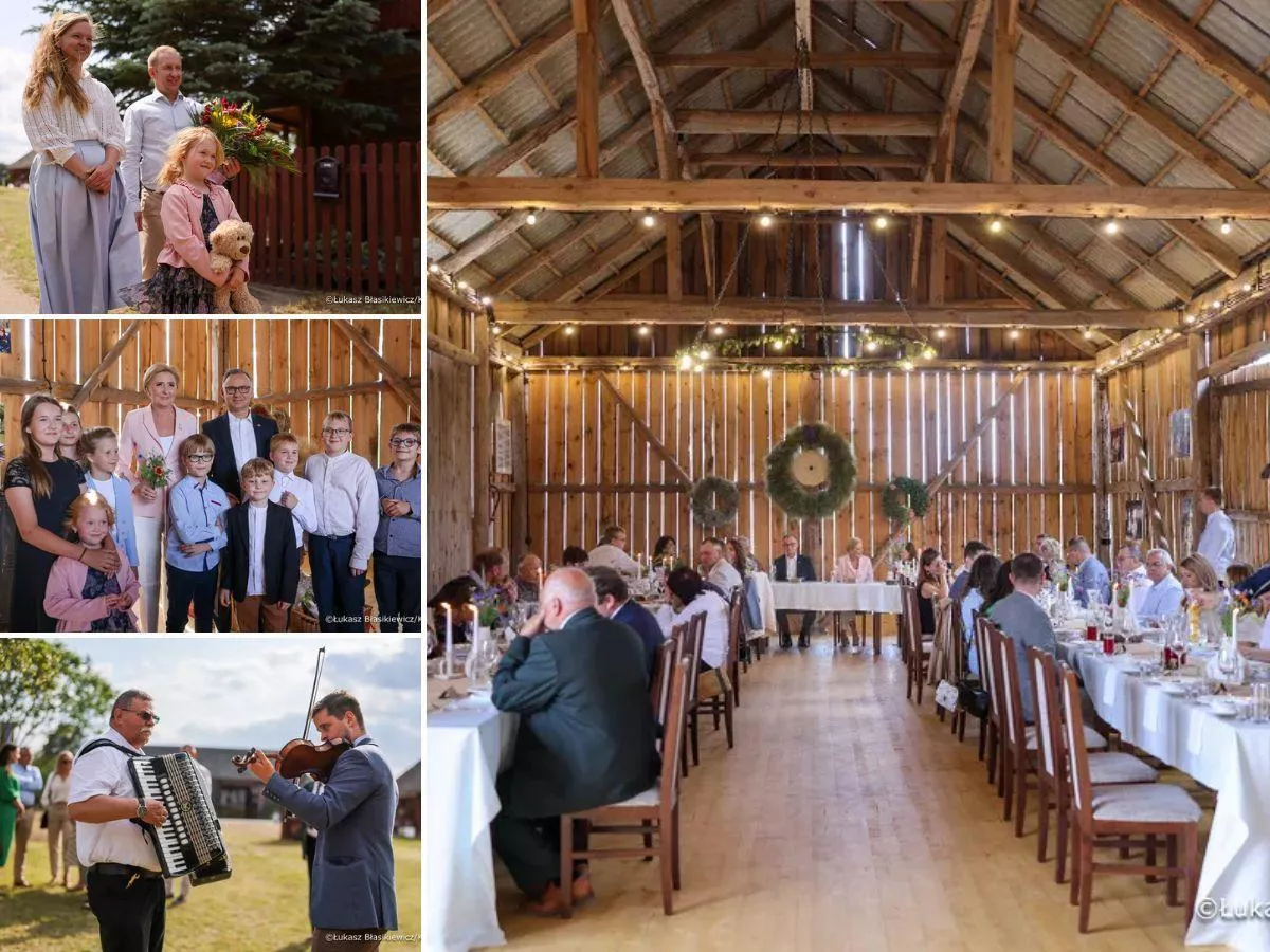 Prezydent Duda u rolników z Podlasia. Zjadł obiad w stodole [FOTO]