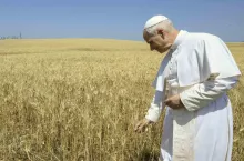 Papież na polu ogłasza budowę gigantycznej farmy