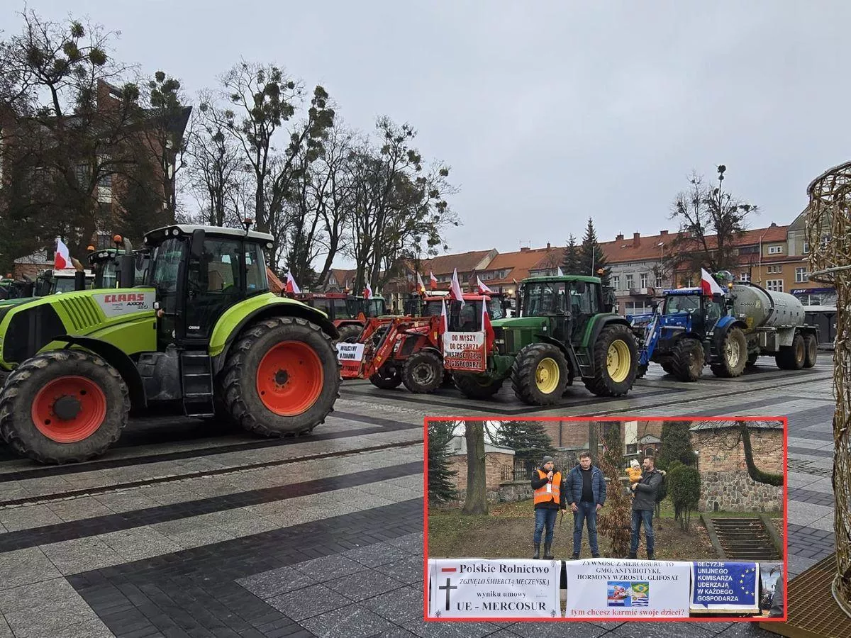 Rolnicy zablokowali mleczarnię w Olecku. Żądają ujawnienia prawdy