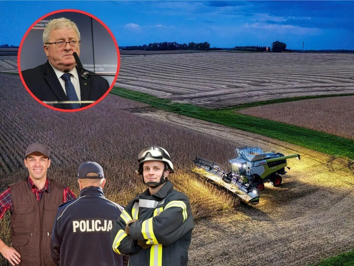 „Oni dbają, byś miał chleb” Minister apeluje: ustąp kombajnowi