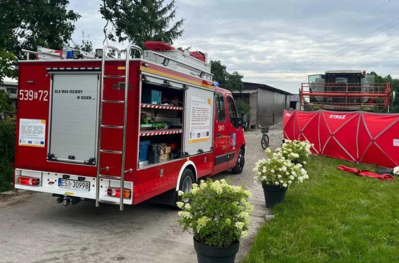 37-latek rażony prądem. Rolnik zginął przy naprawie kombajnu