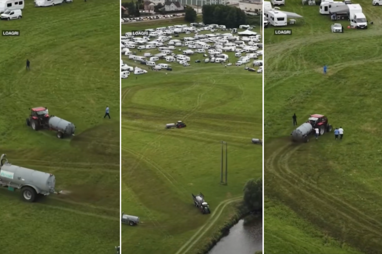 Rolnicy we Francji oblali gnojowicą intruzów, którzy zorganizowali nielegalny obóz campingowy na prywatnym pastwisku