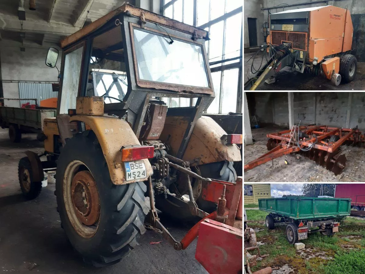 Okazja dla rolników. Ursus za 12 tys. zł, prasa za 5 tys. zł [PRZETARG]