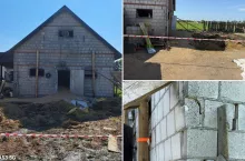 Strop obory runął na bydło. 19 zwierząt pod gruzami [FOTO]