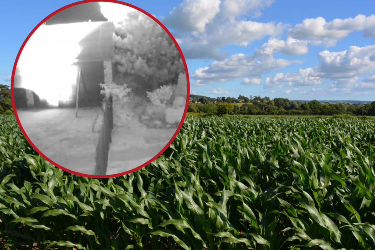 Kamera monitoringu zarejestrowała moment uderzenia w ziemie