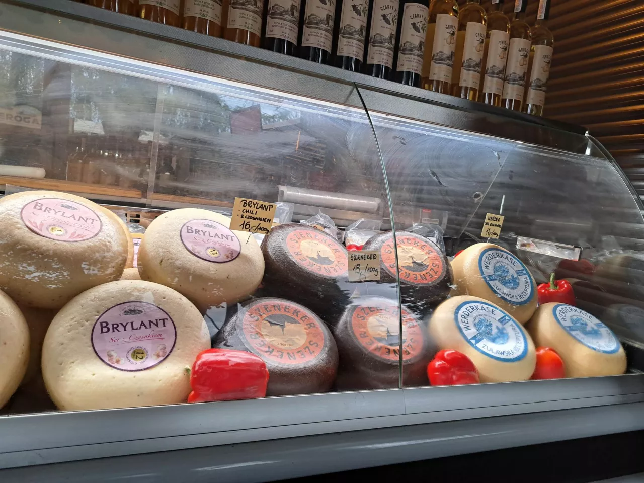 produktu rolne na wystawie sklepowej