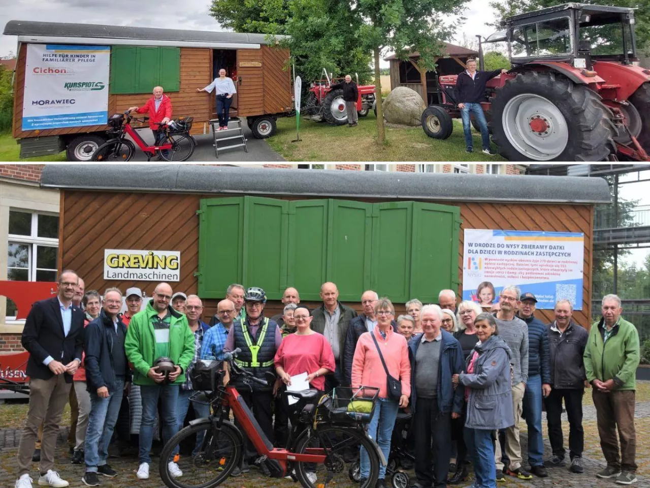 1000 km ciągnikami i rowerami. Rolnicy z Niemiec jadą do Polski na dożynki