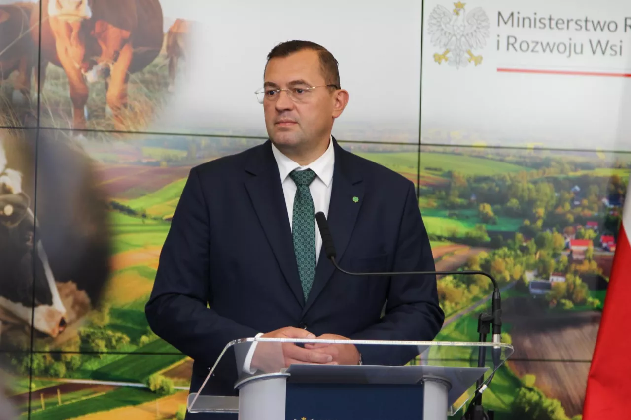 Minister rolnictwa Stefan Krajewski 