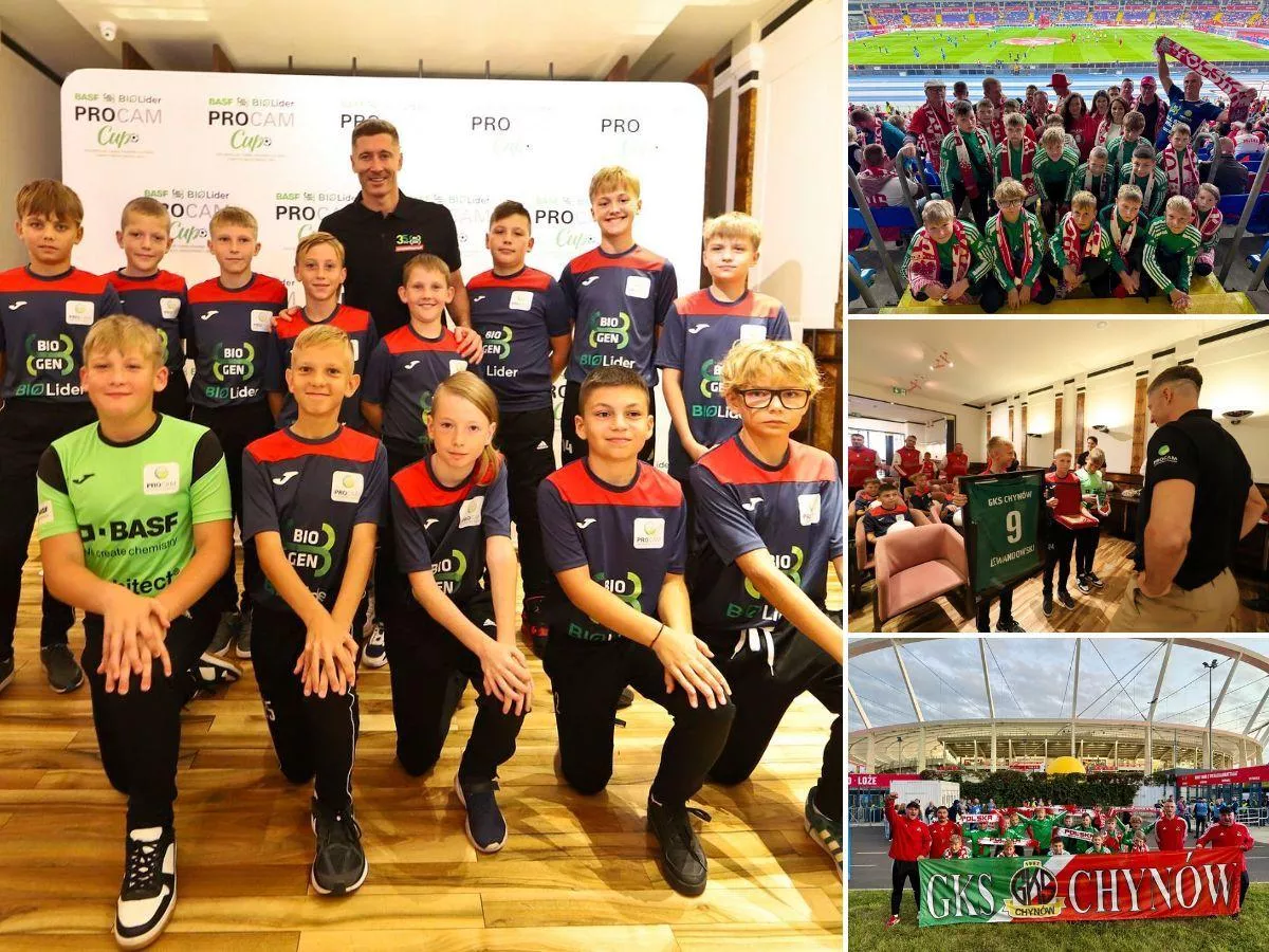 Procam CUP: młodzi mistrzowie ze wsi spotkali się z Robertem Lewandowskim