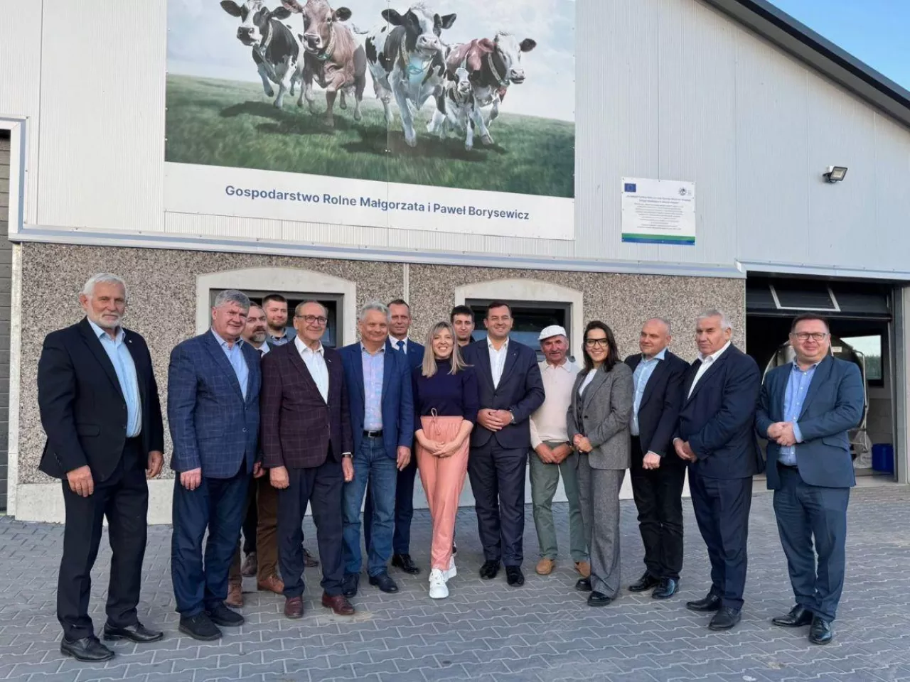 Minister rolnictwa w gospodarstwie Małgorzaty i Pawła Borysewiczów