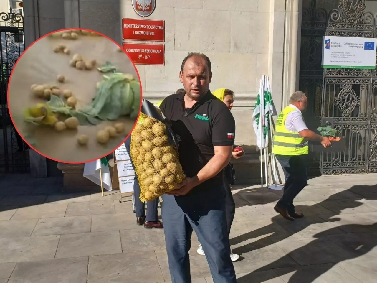 Rozsypali niemieckie ziemniaki w ministerstwie