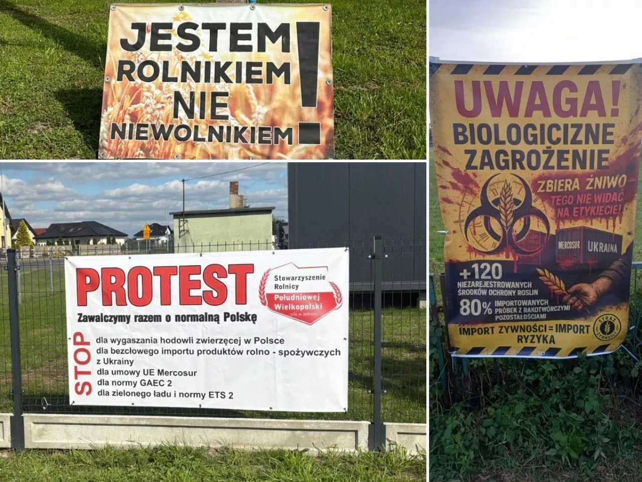 Akcja protestacyjna w powiatach kempińskim i ostrzeszowskim