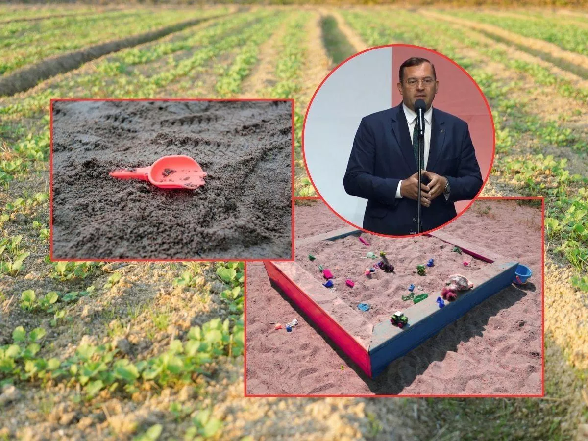 Piaskownica w rządzie, ruina na wsi. Rolnicy tracą wszystko