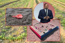 Piaskownica w rządzie, ruina na wsi. Rolnicy tracą wszystko