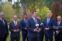 Konferencja prasowa Stefana Krajewskiego w Nowej Soli (Lubuskie)