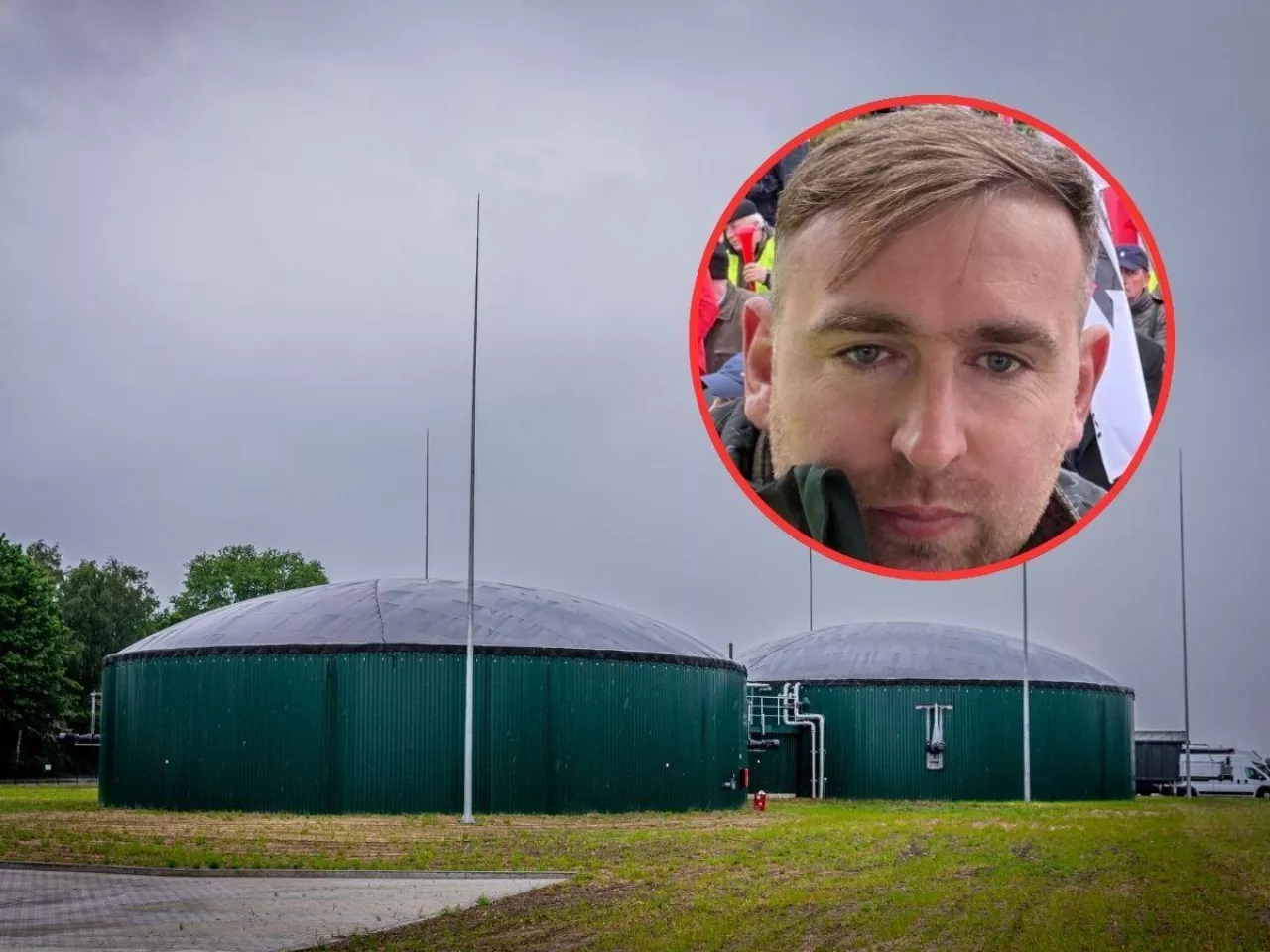 biogazownie, twarz rolnika z OOPR 