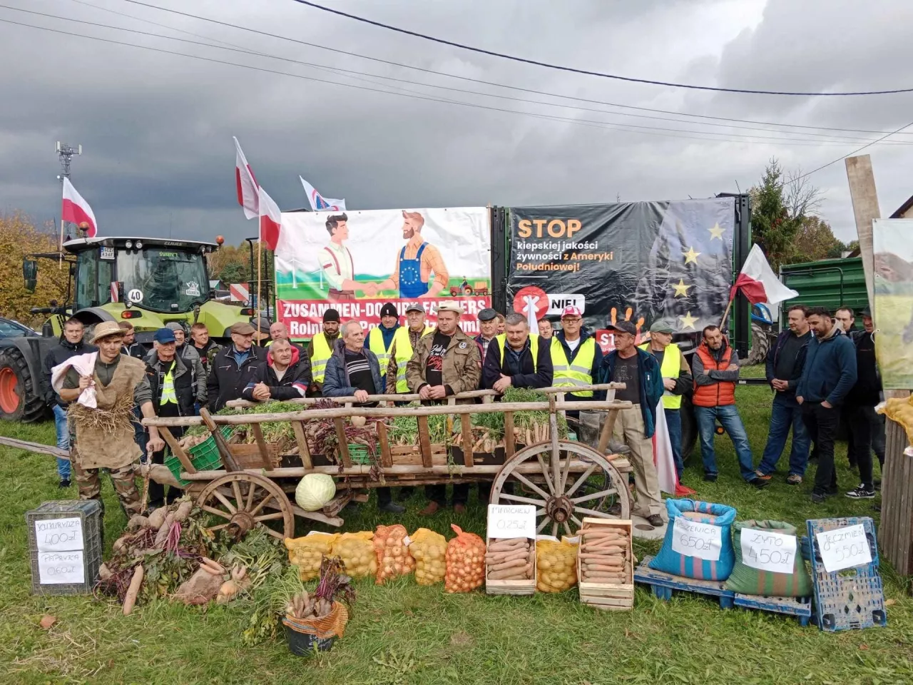 Protest Rolników w Świętej Annie