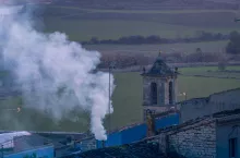 Old traditional village El Talladell in Catalonia, Spain